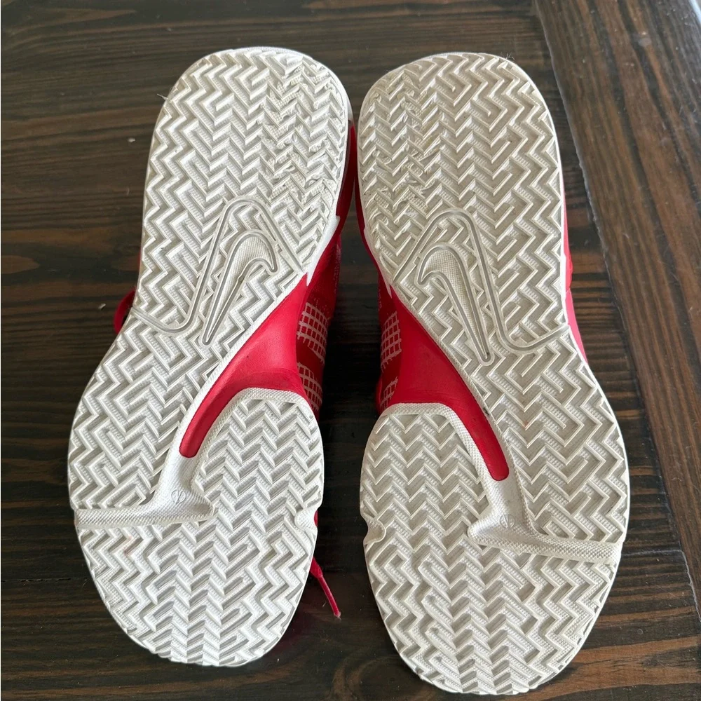Nike Mens Basketball shoes Red with White Accents - Picture 6 of 6